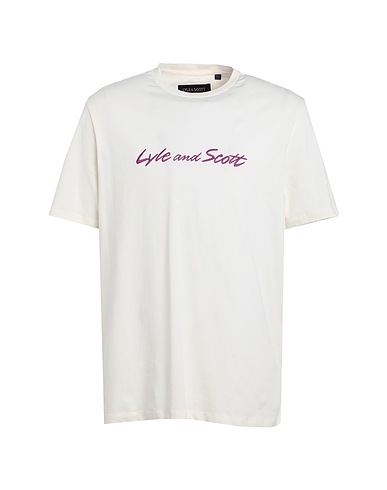 LYLE & SCOTT T-shirt Ivory 100% Cotton