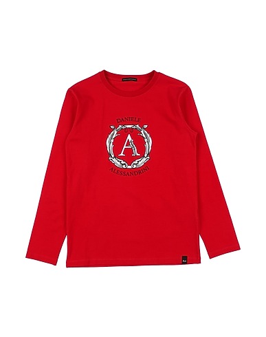 DANIELE ALESSANDRINI T-shirt Red 90% Cotton, 10% Elastane