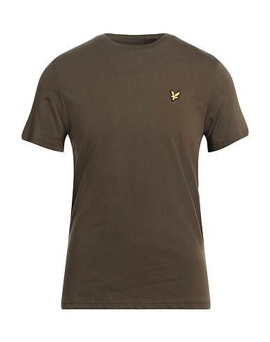 LYLE & SCOTT Basic T-Shirt Military green 100% Cotton