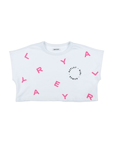 REPLAY & SONS Sweatshirt White 80% Cotton, 20% Polyester