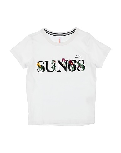 SUN 68 T-shirt White 100% Cotton