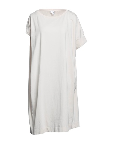 EUROPEAN CULTURE Midi dress Off white 100% Cotton