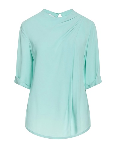 GRIFONI Top Turquoise 69% Acetate, 31% Silk