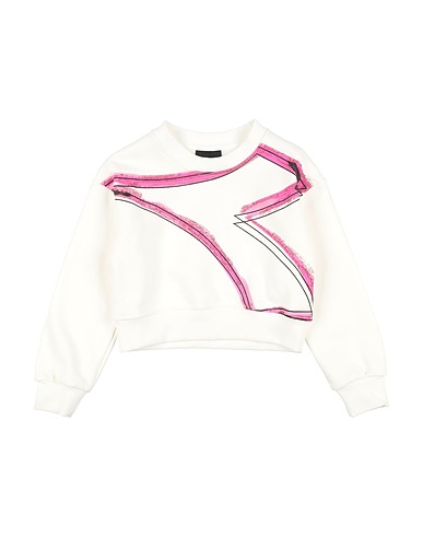 DIADORA Sweatshirt White 100% Cotton