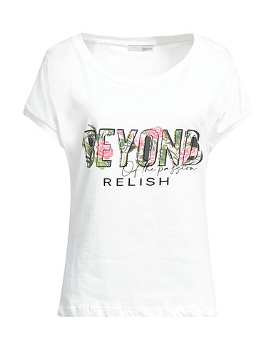 RELISH T-shirt Avorio 100% Cotone