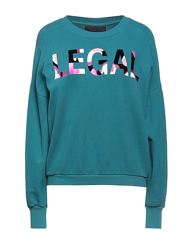 BRAND UNIQUE Sweatshirt Deep teal 100% Cotton