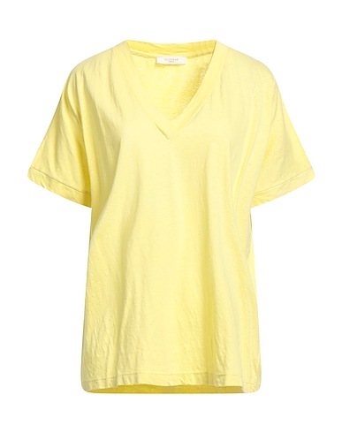 ZANONE T-shirt BY SLOWEAR Yellow 70% Cotton, 30% Linen