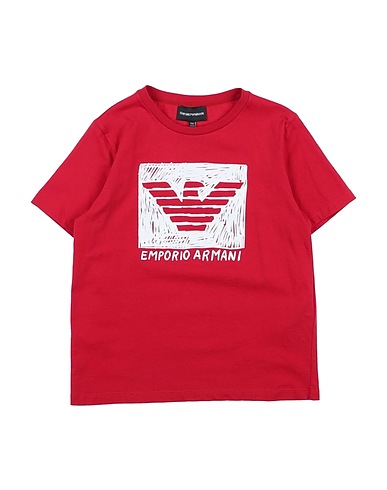 EMPORIO ARMANI T-shirt Rouge 100% Coton