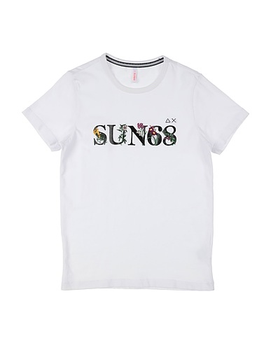 SUN 68 T-shirt White 100% Cotton