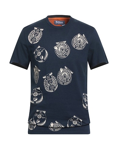 BARBOUR T-shirt Navy 100% Cotton