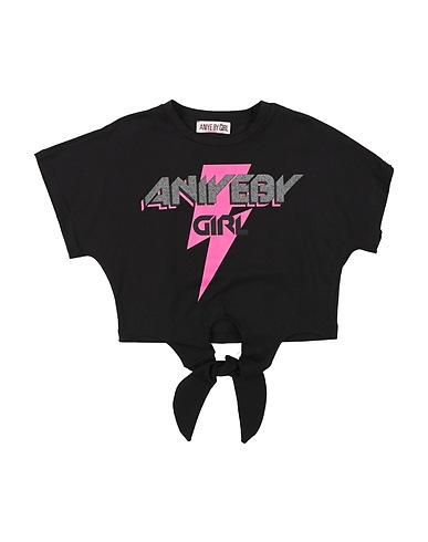 ANIYE BY T-shirt GIRL Nero 100% Cotone