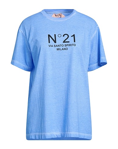 N°21 T-shirt Light blue 100% Cotton