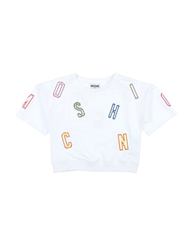 MOSCHINO KID Felpa Bianco 95% Cotone, 5% Elastan, Poliestere