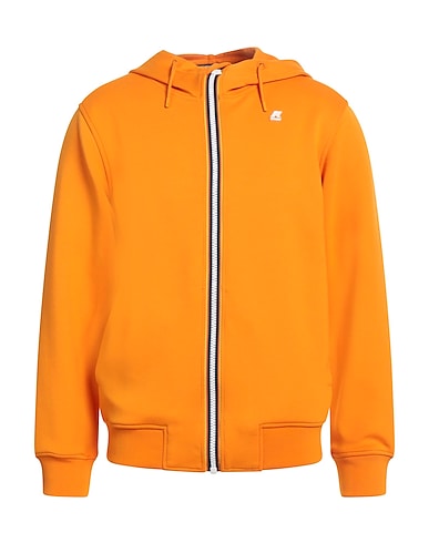 K-WAY Hooded track jacket  Orange 81% Polyester, 15% Viscose, 4% Elastane
