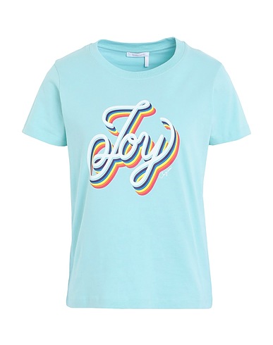 SEE BY CHLOÉ T-shirt Turquoise 100% Cotton