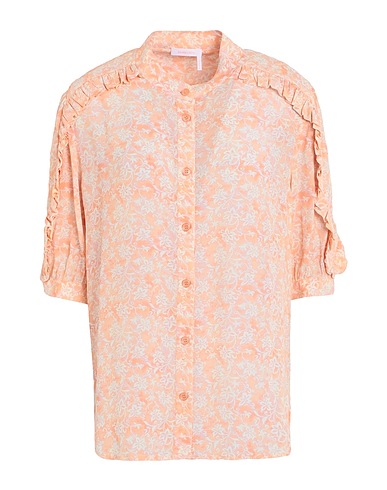SEE BY CHLOÉ Floral shirts & blouses Apricot 100% Viscose