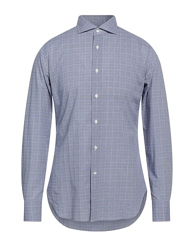 ROSATTI Checked shirt Navy 100% Cotton