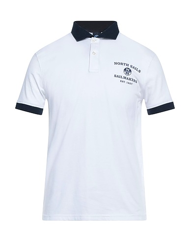NORTH SAILS Polo shirt White 95% Cotton, 5% Elastane