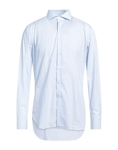 ROSATTI Camicia a quadri Blu chiaro 100% Cotone