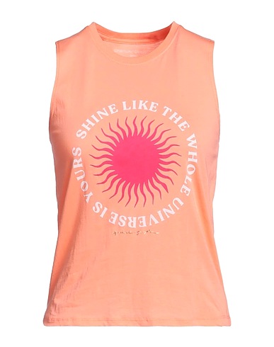SPIRITUAL GANGSTER T-shirt Salmon pink 50% Cotton, 50% Modal