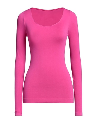 ALESSIA SANTI Basic T-Shirt Fuchsia 93% Polyamide, 7% Elastane