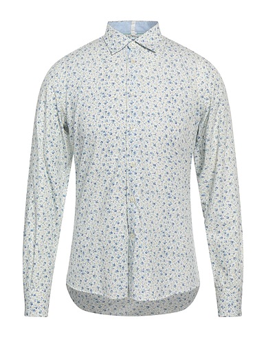 ALTEA Patterned shirt Ivory 100% Cotton