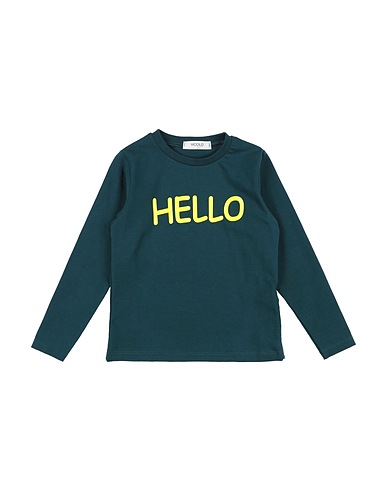 VICOLO T-shirt Verde scuro 90% Cotone, 10% Elastan