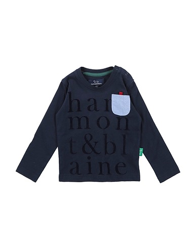 HARMONT & BLAINE T-shirt Navy blue 100% Cotton