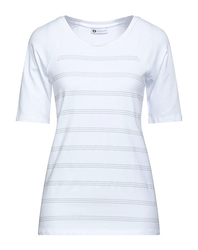 DIANA GALLESI T-shirt White 95% Cotton, 5% Elastane