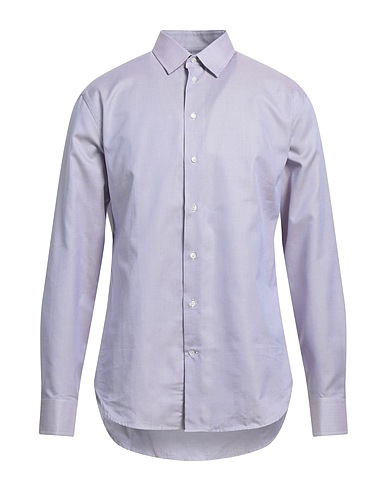 EMPORIO ARMANI Shirts Light blue 100% Cotton