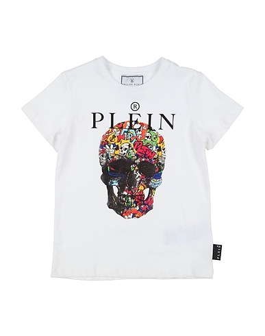PHILIPP PLEIN T-shirt White 100% Cotton, Elastane