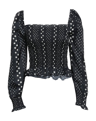 LOVESHACKFANCY Top Black 70% Cotton, 30% Silk