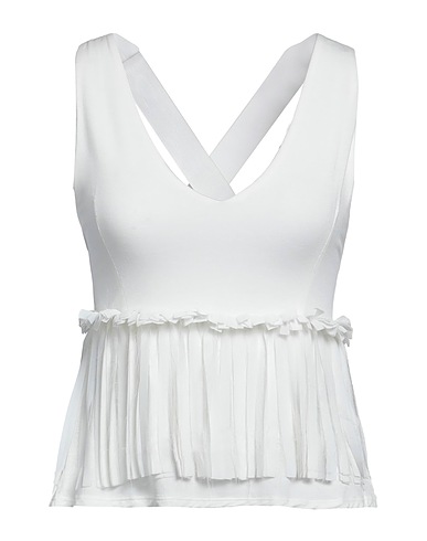 RELISH Top White 95% Viscose, 5% Elastane, Polyester