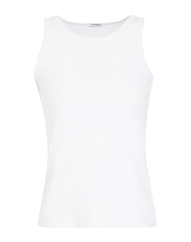 8 by YOOX タンクトップ ORGANIC COTTON JERSEY TANK TOP
 ホワイト オーガニックコットン 100%
