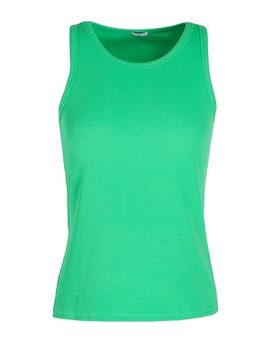 8 by YOOX Tank top ORGANIC COTTON JERSEY TANK TOP
 Green 100% Organic cotton