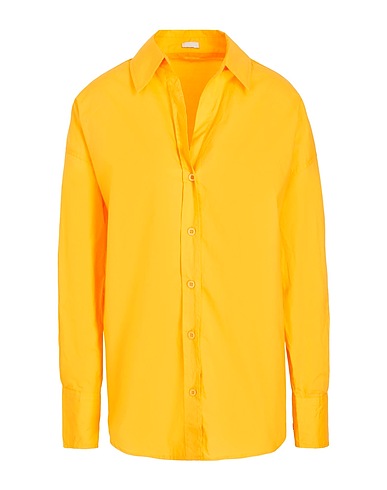 8 by YOOX Solid color shirts & blouses ORGANIC COTTON BOYFRIEND SHIRT
 Mandarin 100% Organic cotton