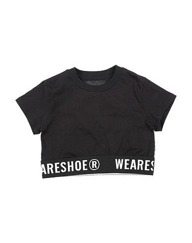 SHOE T-shirt Black 100% Cotton