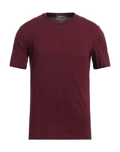 MAISON MARGIELA Basic T-Shirt Burgundy 100% Organic cotton