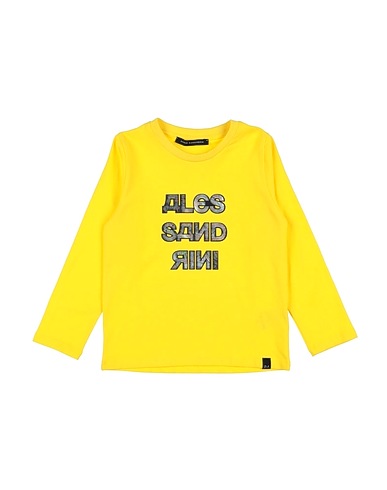 DANIELE ALESSANDRINI T-shirt Giallo 95% Cotone, 5% Elastan
