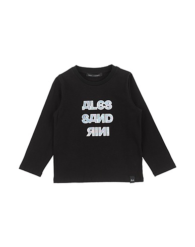 DANIELE ALESSANDRINI T-shirt Black 95% Cotton, 5% Elastane