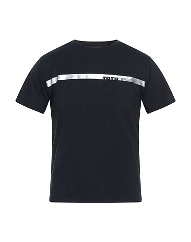 MOMO DESIGN T-shirt Black 94% Cotton, 6% Elastane