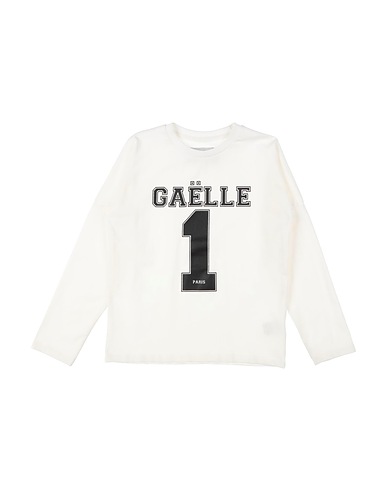 GAëLLE Paris T-shirt White 95% Cotton, 5% Elastane