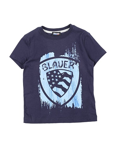 BLAUER. T-shirt Midnight blue 100% Cotton