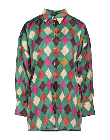 SOUVENIR Patterned shirts & blouses Green 100% Polyester