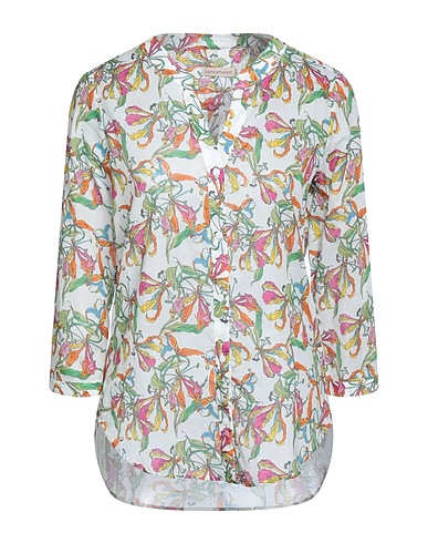 CAMICETTASNOB Floral shirts & blouses White 100% Cotton