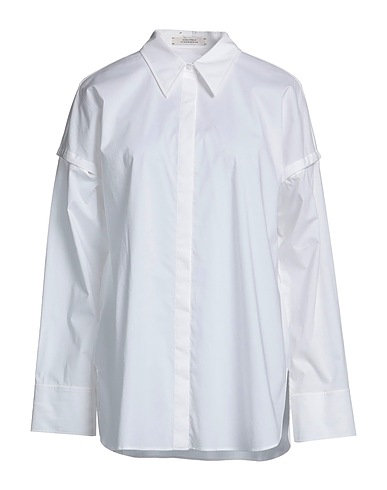 DOROTHEE SCHUMACHER Solid colour shirts & blouses White 97% Cotton, 3% Elastane