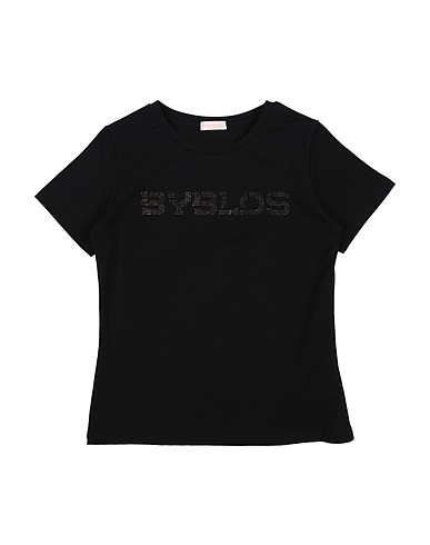 BYBLOS T-shirt Black 95% Cotton, 5% Elastane