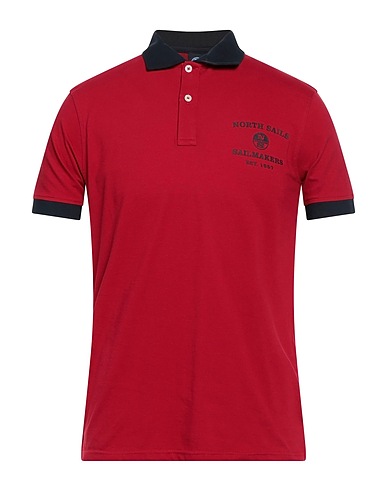 NORTH SAILS Polo shirt Burgundy 95% Cotton, 5% Elastane
