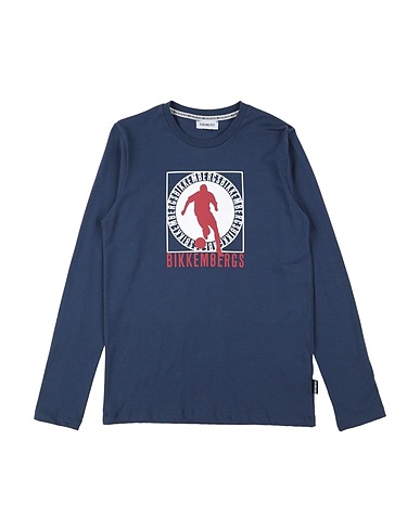 BIKKEMBERGS T-Shirt Marineblau 100% Baumwolle