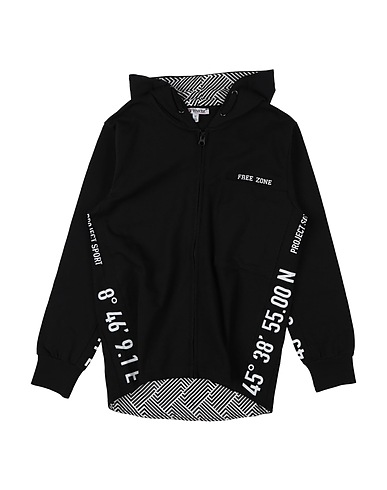YOURS by 02TANDEM Hooded track jacket  Black 100% Cotton